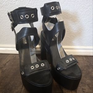 Killstar Black Platform Shoes Size US 10